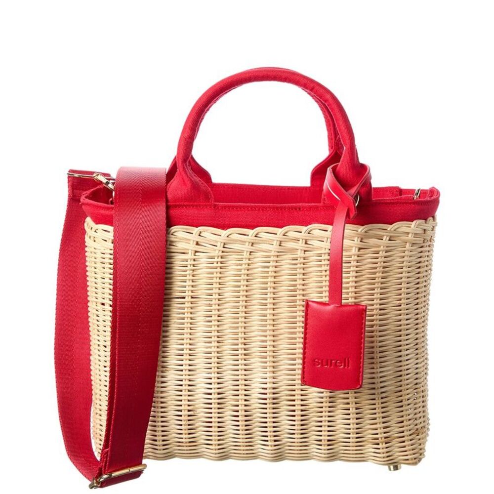 Surell Accessories Picnic Straw Crossbody